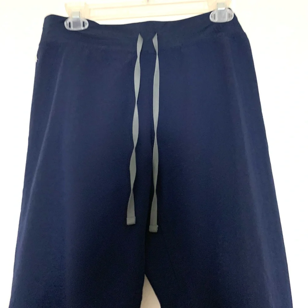 Figs Technical Collection Scrub Pants Straight Leg Navy Blue Medium P